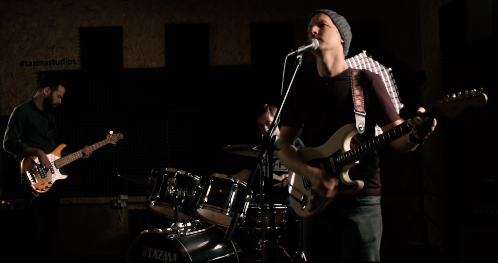 Matt Palmer Band playing live during the video shoot for "Chasing Butterflies"
